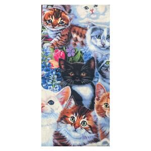 1 YD New David Textiles 36" X 44" Pretty Kitty Cat Feline Quilting Cotton Fabric
